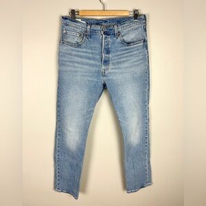 LEVI'S 501s Light Wash Premium Size 31 High Rise Straight Leg Cotton Classic